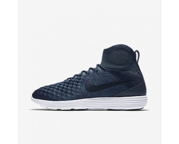 Chaussure Nike Lunar Magista Ii Flyknit Fc Pour Homme Lifestyle Bleu Marine Collège/Pièce D'Or Métallisé/Renard Bleu/Bleu Marine Collège_NO. 876385-400