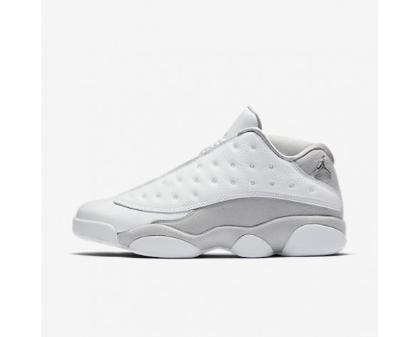 Chaussure Nike Air Jordan 13 Retro Low Pour Homme Lifestyle Blanc/Platine Pur/Argent Métallique/Argent Métallique_NO. 310810-100