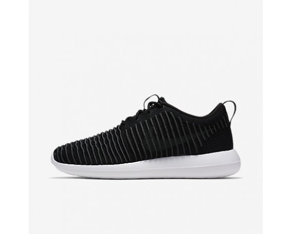 Chaussure Nike Roshe Two Flyknit Pour Homme Lifestyle Noir/Blanc/Volt/Gris Foncé_NO. 844833-001