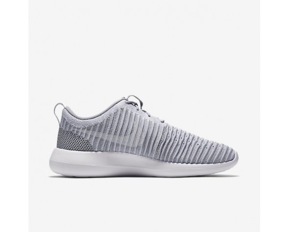 Chaussure Nike Roshe Two Flyknit Pour Homme Lifestyle Gris Loup/Vert Stade/Blanc_NO. 844833-008