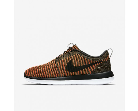 Chaussure Nike Roshe Two Flyknit Pour Homme Lifestyle Noir/Blanc/Orange Max/Noir_NO. 844833-009