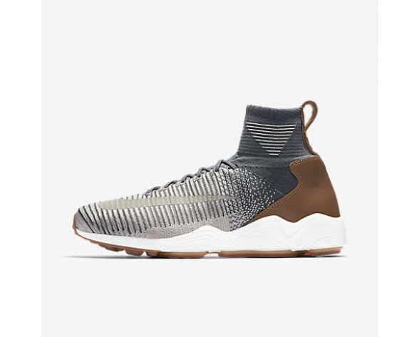 Chaussure Nike Zoom Mercurial Flyknit Pour Homme Lifestyle Gris Foncé/Charbon De Bois Clair/Gomme Marron/Gris Pâle_NO. 844626-003