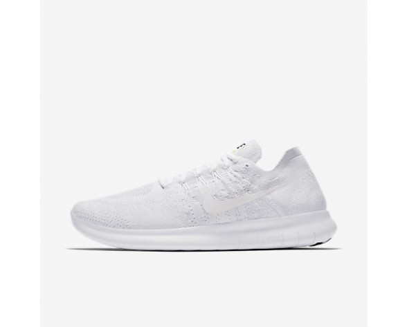 Chaussure Nike Free Rn Flyknit 2017 Pour Homme Running Blanc/Platine Pur/Noir/Blanc_NO. 880843-100