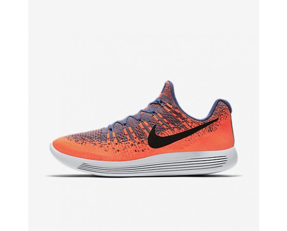 Chaussure Nike Lunarepic Low Flyknit 2 Pour Homme Running Bleu Lune/Hyper Orange/Bleu Toile/Noir_NO. 863779-403
