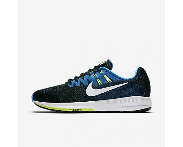 Chaussure Nike Air Zoom Structure 20 Pour Homme Running Noir/Bleu Photo/Vert Ombre/Blanc_NO. 849576-004