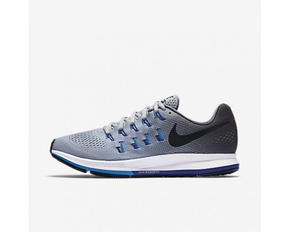 Chaussure Nike Air Zoom Pegasus 33 Pour Homme Running Gris Loup/Gris Foncé/Bleu Photo/Noir_NO. 831354-004