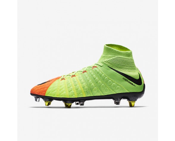 Chaussure Nike Hypervenom Phantom 3 Df Sg-Pro Anti-Clog Pour Homme Football Vert Électrique/Hyper Orange/Volt/Noir_NO. 899982-306