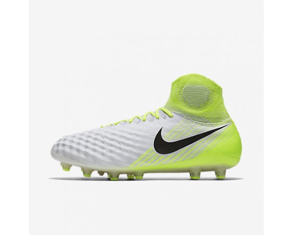 Chaussure Nike Magista Obra Ii Ag-Pro Pour Homme Football Blanc/Volt/Platine Pur/Noir_NO. 844594-109