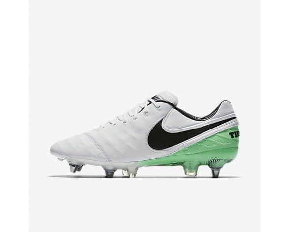 Chaussure Nike Tiempo Legend Vi Sg-Pro Pour Homme Football Blanc/Vert Electro/Noir_NO. 819680-103