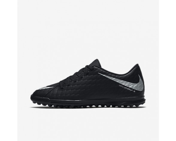 Chaussure Nike Hypervenomx Phade 3 Tf Pour Homme Football Noir/Noir/Cramoisi Total/Argent Métallique_NO. 852545-001