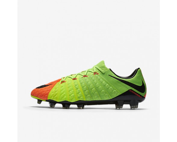 Chaussure Nike Hypervenom Phantom 3 Fg Pour Homme Football Vert Électrique/Hyper Orange/Volt/Noir_NO. 852567-308