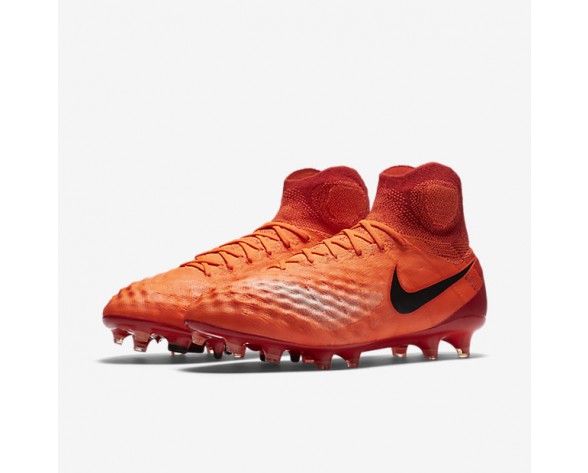 Chaussure Nike Magista Obra Ii Fg Pour Homme Football Cramoisi Total/Rouge Université/Mangue Brillant/Noir_NO. 844595-806