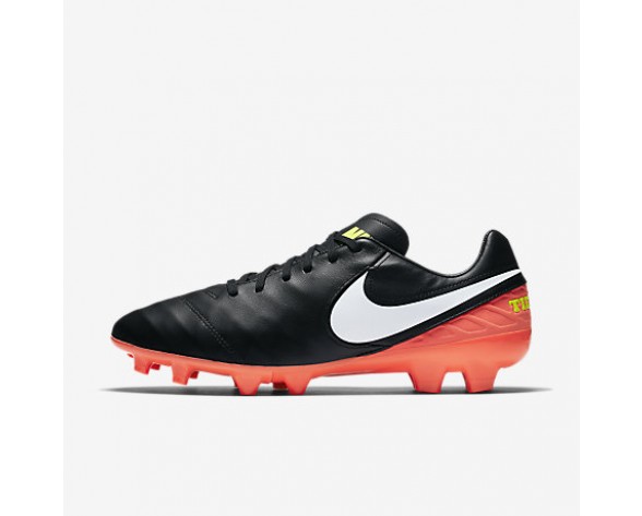 Chaussure Nike Tiempo Mystic V Fg Pour Homme Football Noir/Hyper Orange/Volt/Blanc_NO. 819236-018