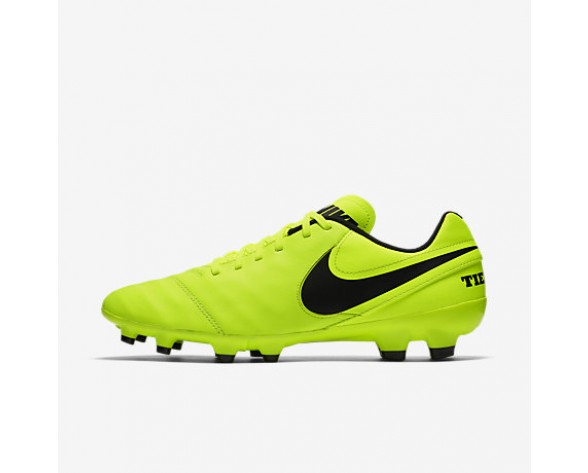 Chaussure Nike Tiempo Genio Ii Leather Fg Pour Homme Football Volt/Volt/Noir_NO. 819213-707