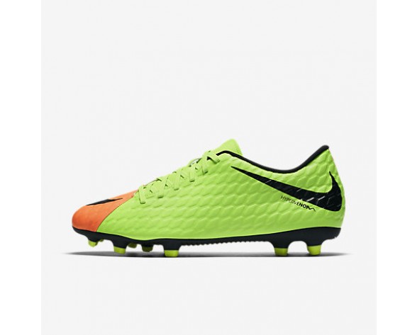 Chaussure Nike Hypervenom Phade 3 Fg Pour Homme Football Vert Électrique/Hyper Orange/Volt/Noir_NO. 852547-308
