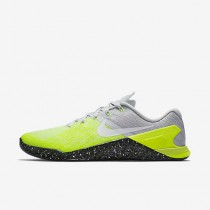 Chaussure Nike Metcon 3 Pour Homme Fitness Et Training Platine Pur/Volt/Vert Ombre/Noir_NO. 852928-006