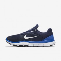 Chaussure Nike Free Trainer V7 Pour Homme Fitness Et Training Bleu Binaire/Hyper Cobalt/Noir/Blanc_NO. 898053-400