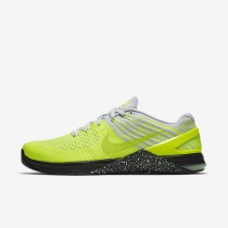 Chaussure Nike Metcon Dsx Flyknit Pour Homme Fitness Et Training Volt/Platine Pur/Noir/Vert Ombre_NO. 852930-701