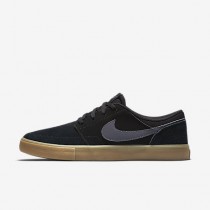 Chaussure Nike Sb Solarsoft Portmore Ii Pour Homme Skateboard Noir/Gomme Marron Clair/Gris Foncé_NO. 880266-009