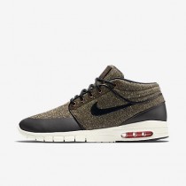 Chaussure Nike Sb Stefan Janoski Max Mid Pour Homme Skateboard Marron Baroque/Cramoisi Laser/Voile/Noir_NO. 807507-206