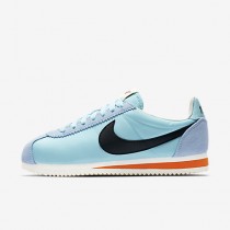 Chaussure Nike Classic Cortez Nylon Premium Pour Femme Lifestyle Bleu Calme/Voile/Orange Sécurité/Noir_NO. 882258-402