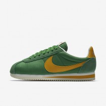 Chaussure Nike Classic Cortez Nylon Premium Pour Femme Lifestyle Vert Classique/Voile/Jaune Ocre_NO. 882258-301