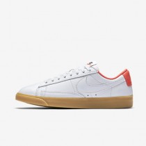 Chaussure Nike Blazer Premium Low Pour Femme Lifestyle Blanc/Orange Max/Gomme Marron Clair/Blanc_NO. 454471-102