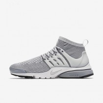 Chaussure Nike Air Presto Ultra Flyknit Pour Homme Lifestyle Gris Loup/Blanc/Noir/Platine Pur_NO. 835570-002