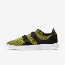 Chaussure Nike Air Sock Racer Ultra Flyknit Pour Femme Lifestyle Jaune Strike/Noir/Blanc_NO. 896447-003