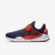Chaussure Nike Sock Dart Pour Femme Lifestyle Bleu Nuit Marine/Orange Max/Blanc/Bleu Nuit Marine_NO. 819686-402