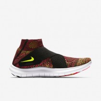 Chaussure Nike Free Rn Motion Flyknit 2017 Pour Femme Running Noir/Rose Coureur/Blanc/Volt_NO. 880846-004