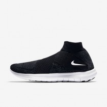 Chaussure Nike Free Rn Motion Flyknit 2017 Pour Femme Running Noir/Gris Foncé/Volt/Blanc_NO. 880846-003