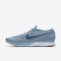 Chaussure Nike Flyknit Racer Pour Femme Running Bleu Mica/Blanc/Bleu Légion_NO. 526628-102