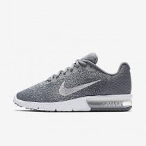 Chaussure Nike Air Max Sequent 2 Pour Femme Running Gris Froid/Gris Foncé/Gris Loup/Argent Métallique_NO. 852465-008