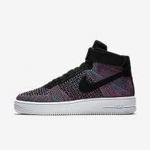 Chaussure Nike Air Force 1 Ultra Flyknit Pour Homme Lifestyle Rouge Cocktail/Bleu Rayonnant/Blanc/Noir_NO. 817420-602