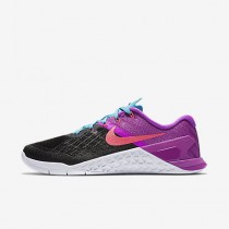 Chaussure Nike Metcon 3 Pour Femme Fitness Et Training Noir/Hyper Violet/Bleu Chlorine/Rose Coureur_NO. 849807-002