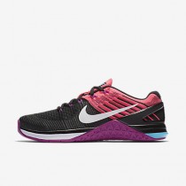Chaussure Nike Metcon Dsx Flyknit Pour Femme Fitness Et Training Noir/Rose Coureur/Hyper Violet/Blanc_NO. 849809-006