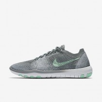 Chaussure Nike Free Focus Flyknit 2 Pour Femme Fitness Et Training Gris Froid/Blanc/Vert Arctique_NO. 880630-003