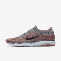 Chaussure Nike Zoom Fearless Flyknit Pour Femme Fitness Et Training Gris Froid/Cramoisi Total/Noir_NO. 850426-003