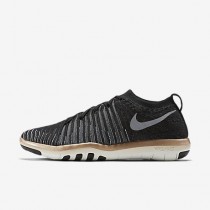Chaussure Nike Free Transform Flyknit Pour Femme Fitness Et Training Noir/Bronze Rouge Métallique/Blanc Sommet/Gris Froid_NO. 833410-005