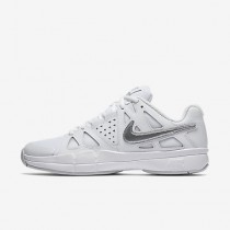 Chaussure Nike Court Air Vapor Advantage Pour Femme Tennis Blanc/Platine Pur/Argent Métallique_NO. 599364-100