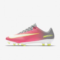 Chaussure Nike Mercurial Vapor Xi Fg Pour Femme Football Hyper Rose/Gris Loup/Aigre/Blanc_NO. 844235-610