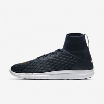 Chaussure Nike Free Hypervenom Iii Fc Flyknit Pour Homme Lifestyle Bleu Marine Collège/Renard Bleu/Rouge Piste/Or Métallique_NO. 898029-400