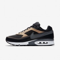 Chaussure Nike Air Max Bw Premium Pour Homme Lifestyle Noir/Brun Vachette/Blanc/Gris Foncé_NO. 819523-001