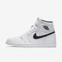 Chaussure Nike Jordan 1 Retro High Og Pour Homme Lifestyle Blanc/Blanc/Noir_NO. 555088-102