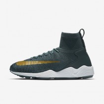 Chaussure Nike Zoom Mercurial Flyknit Pour Homme Lifestyle Renard Bleu/Bleu Marine Collège/Blanc/Pièce D'Or Métallisé_NO. 852616-400