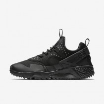 Chaussure Nike Air Huarache Utility Pour Homme Lifestyle Noir/Noir/Noir_NO. 806807-004