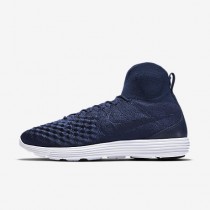 Chaussure Nike Lunar Magista Ii Flyknit Pour Homme Lifestyle Bleu Marine Collège/Noir/Blanc/Bleu Marine Collège_NO. 852614-401