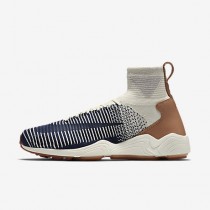 Chaussure Nike Zoom Mercurial Flyknit Pour Homme Lifestyle Voile/Gris Pâle/Gomme Marron/Bleu Marine Collège_NO. 844626-101
