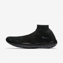 Chaussure Nike Free Rn Motion Flyknit 2017 Pour Homme Running Noir/Anthracite/Volt/Gris Foncé_NO. 880845-003